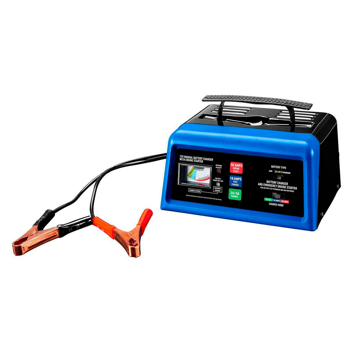 Cargador Bateria 12V Automático 2-10 Amp con Arrancador