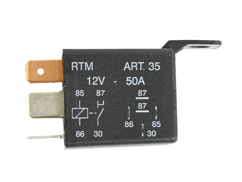 RELAY MINI UNIV. 12V. 50AMP 5 TERM C/SOP