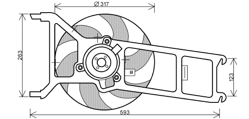 Electroventilador completo
