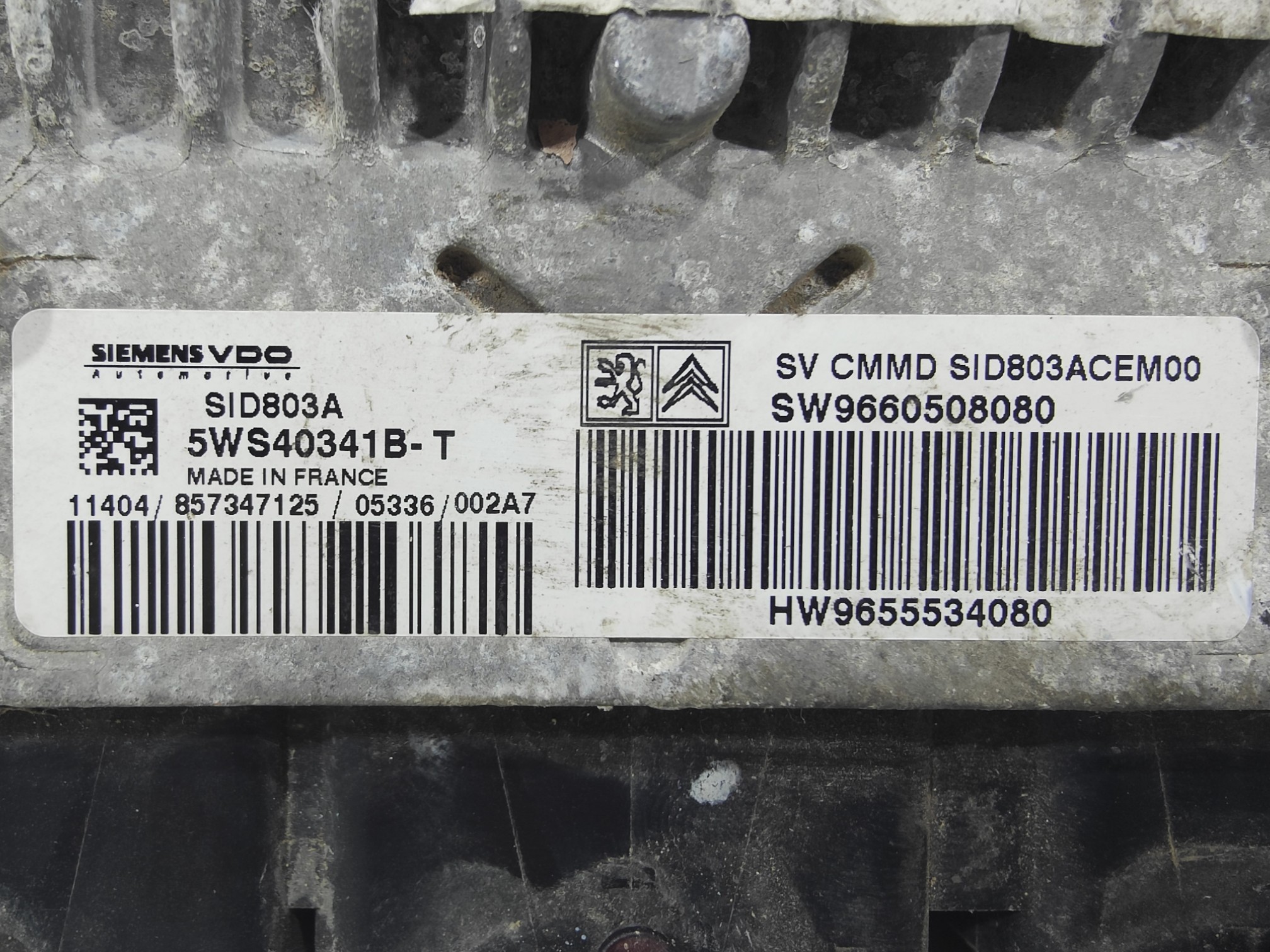 ECU de motor Peugeot 407 2.0 HDI 136CV , Ref: 11072-K3C9