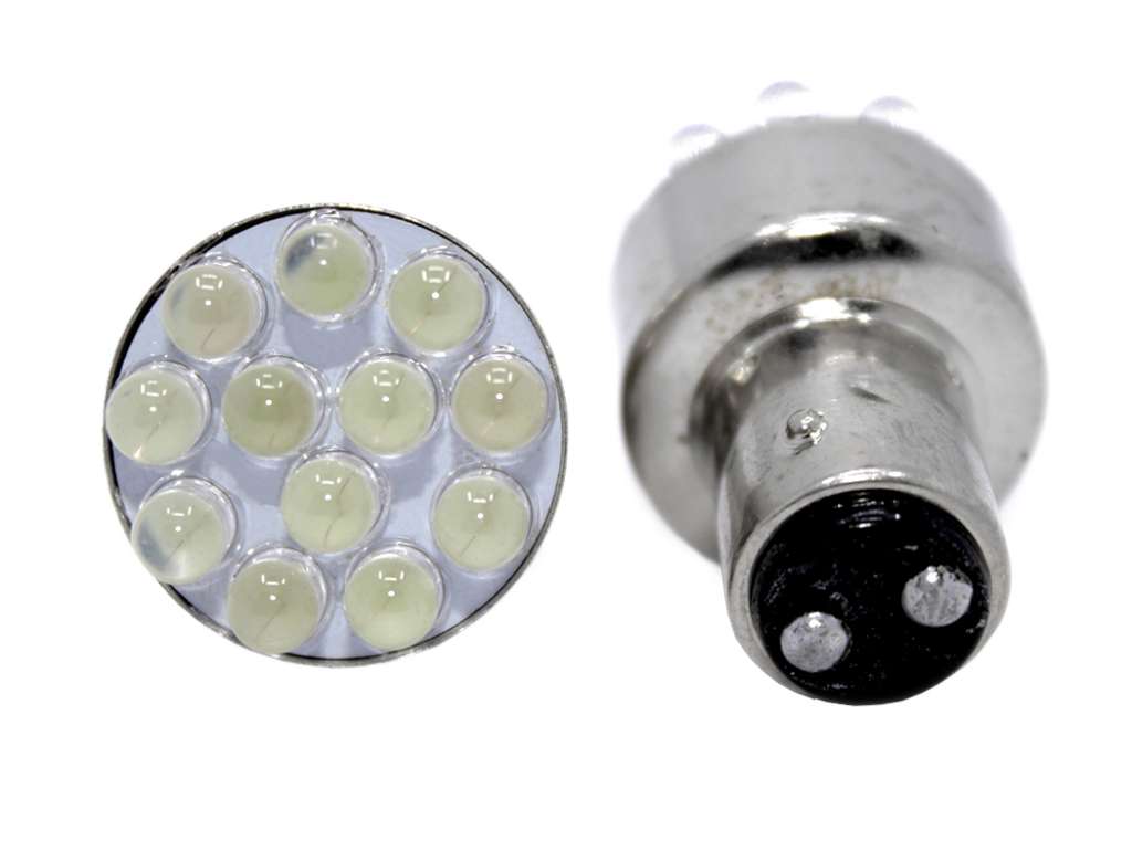 LAMPARA LED 24V. 2P. 21/5W. AMBAR JGO