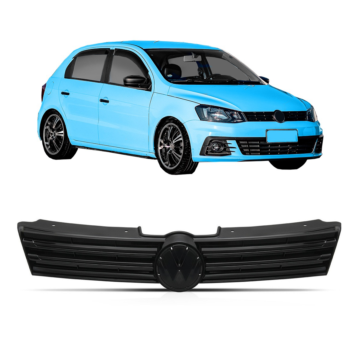 Careta Negra VW Gol G7 2016 2018