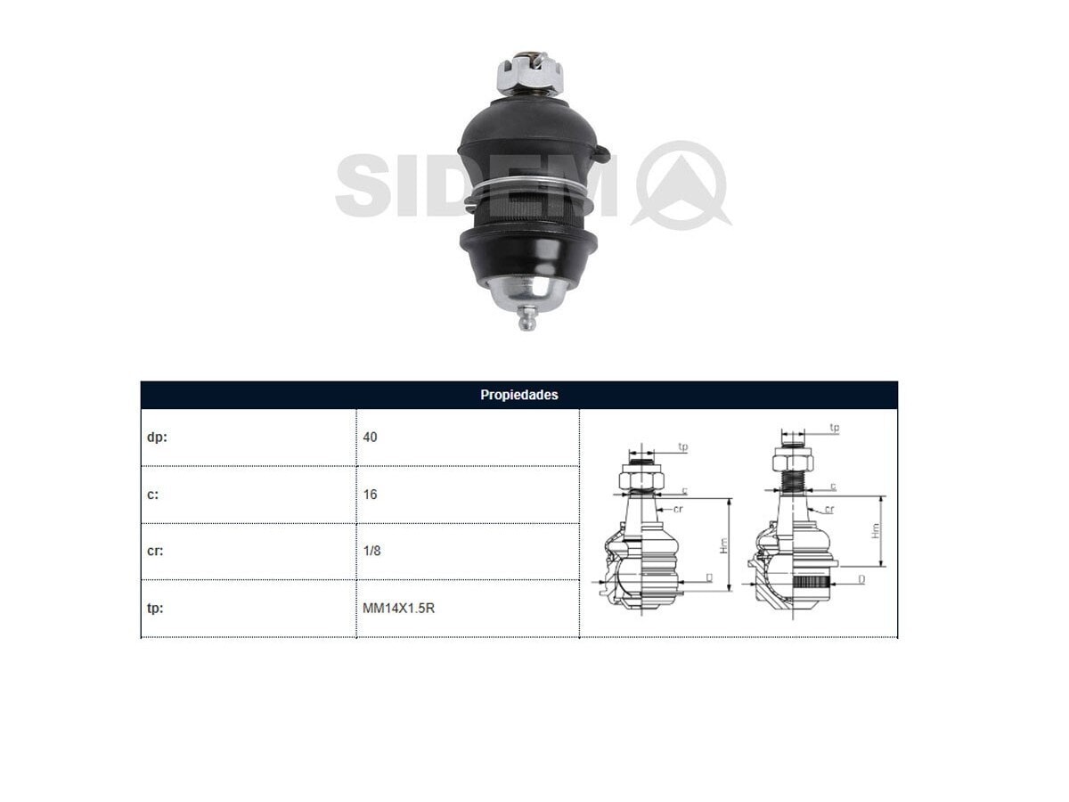 Rotula Del Mitsubishi L200 96-06 Der/Izq