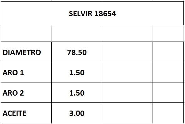 AROS  78.5mm CITROEN-PEUGEOT 1.6 8v  STD CTI