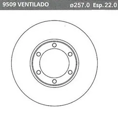 DISCO FRENO (257mm) DEL ISUZU 91-99 BREME