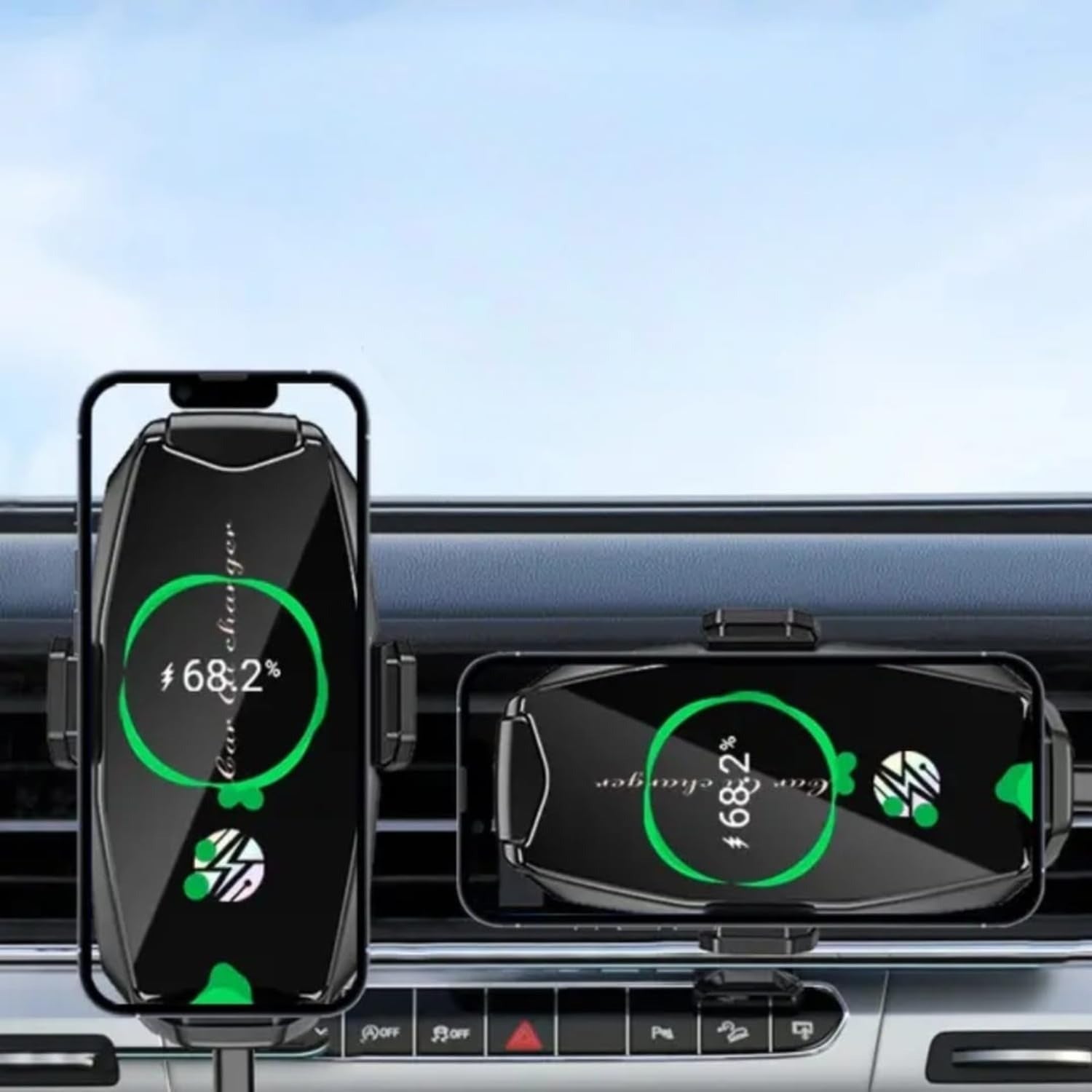 Cargador Inalámbrico para Celular+ Soporte Sensor Automático