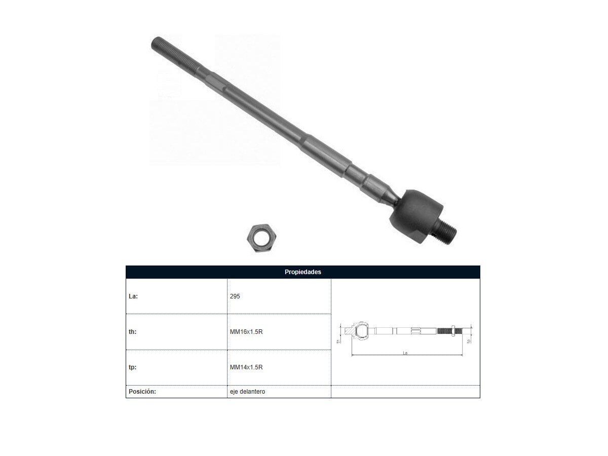 Mate Hyundai Accent/H1 Carroceria A1/H100 Hyundai Camion Porter 93-08 Der/Izq