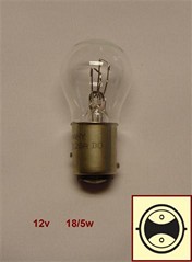 LAMPARA 12V 18/5W 2 POLOS P/DESPAREJAS NAITE