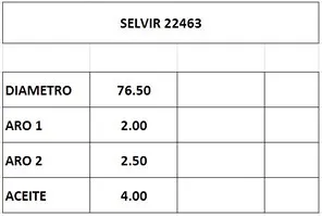 AROS  76.5mm VW GOL 1.5 N  STD CTI