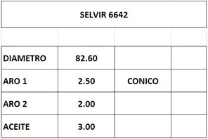 AROS  82.6mm FIAT UNO 1.7 D  STD (3mm) CTI