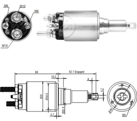 AUTOMATICO ARRANQUE SCANIA P230/270/310/340 C/REDUCTOR 24V