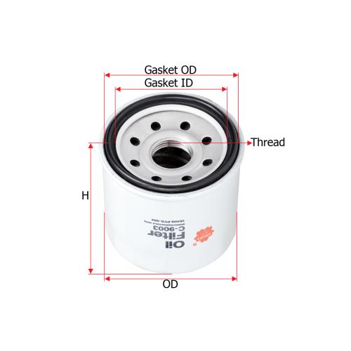FILTRO ACEITE NISSAN TIIDA MARCH CHINOS 20MM FLUENCE ASIA MOTORS MAZDA RENAULT ROSCA 20MM kia RIO