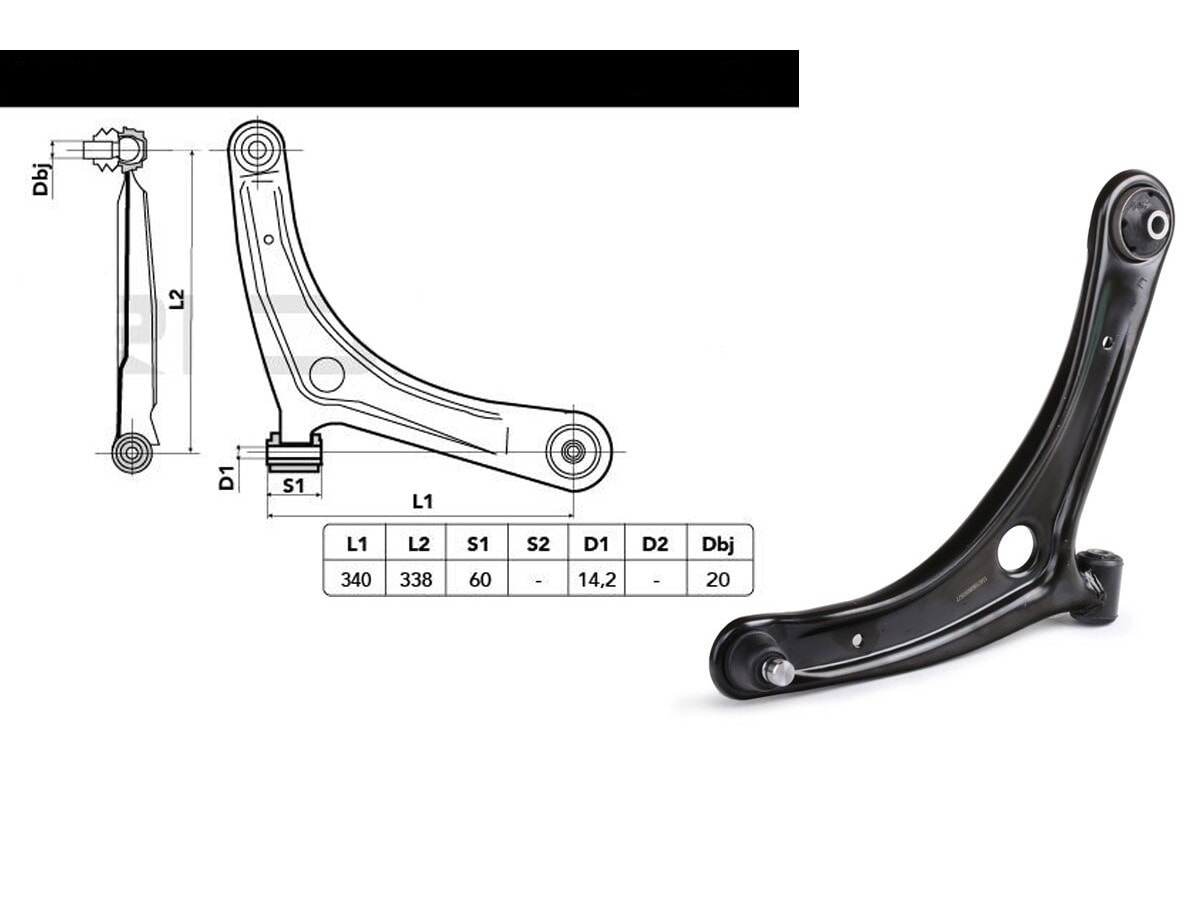 Parilla De Suspension Del Fiat Toro, Jeep Compass 4X2 12-25 Der
