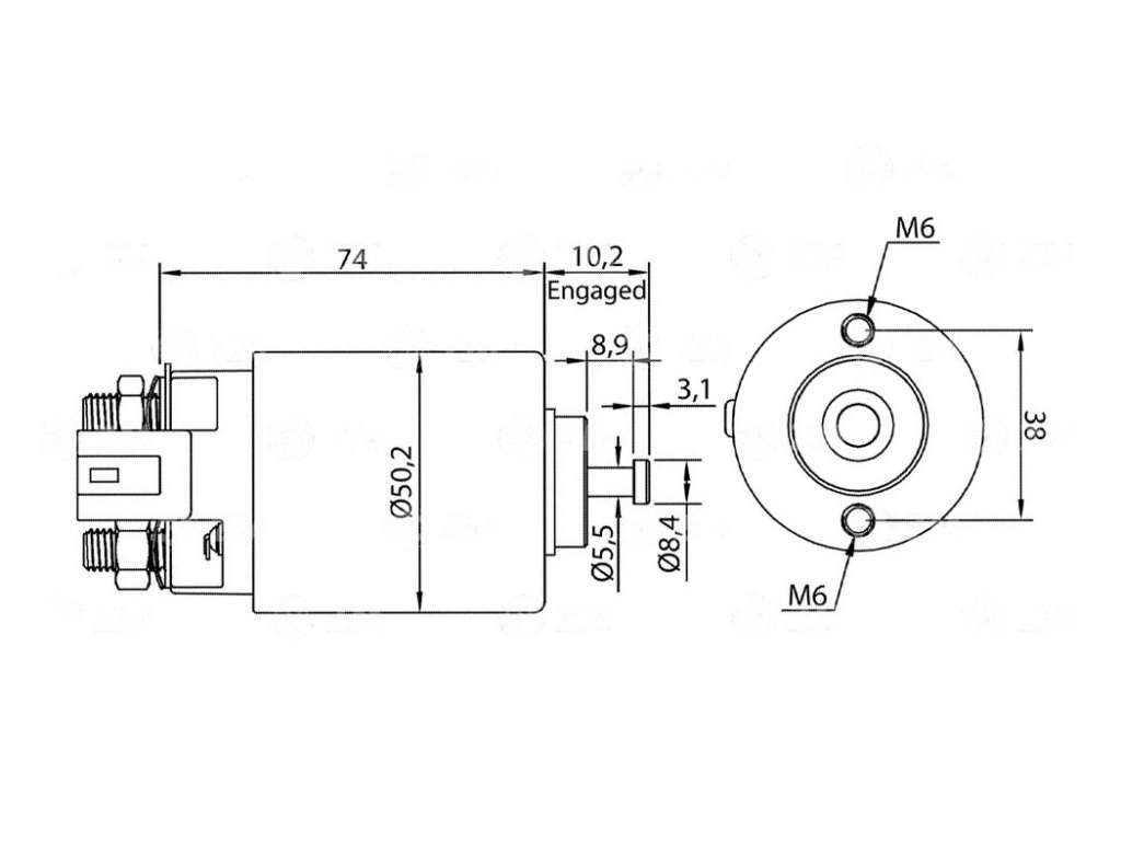 SOLENOIDE VALEO HY TUCSON/IX35/KIA PICANTO/CERATO 12V