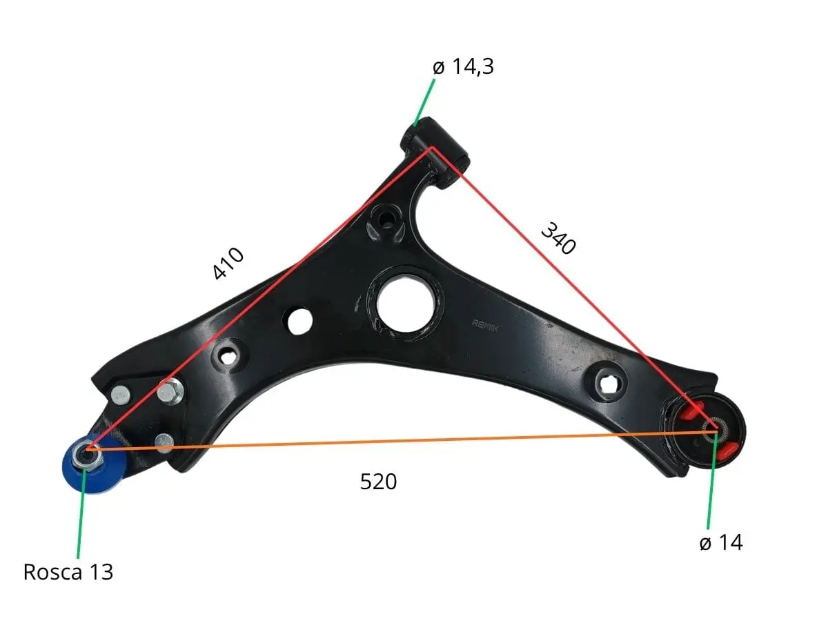 Parilla Suspension Delantera Chery Tiggo IV 1.5 21-25 Izq