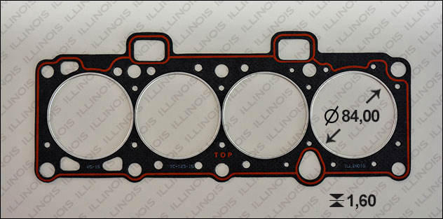 JUNTA LADA TAPA CILINDRO SAMARA 1.5 82MM ILLINOIS