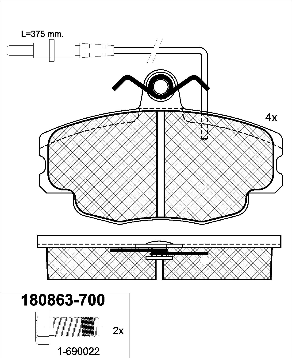 PASTILLAS FRENO DELANTERAS RENAULT 18 19 SCENIC MEGANE EUROPEAS [ICER]