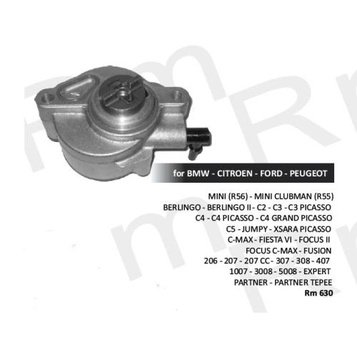 BOMBA VACIO PEUGEOT CITROEN 206 207 307 308 407 3008 5008 PARTNER 05..1.6 456570 96417772 9653898080