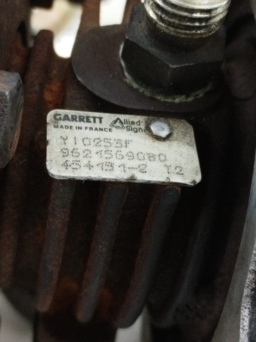 Turbocompresor Peugeot 405 Berlina 1987-1996 GRD-Turbo Exclusive 1.9L 66kW 9621569080