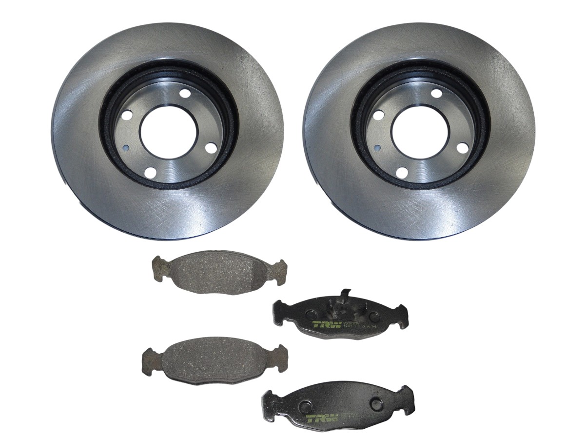 KIT DISCOS DE FRENOS CON PASTILLAS CHEVROLET CORSA / CELTA