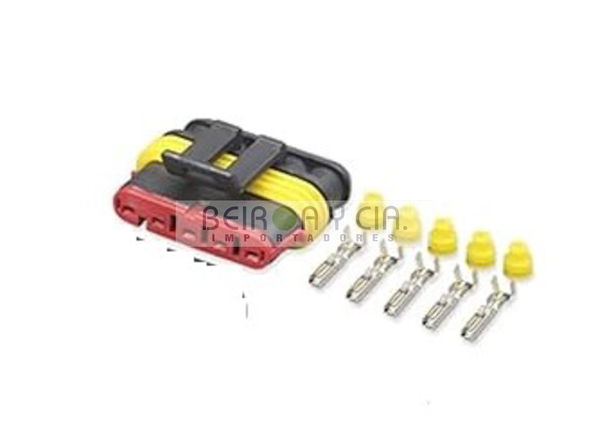 CONECTOR FAROL 5 VIAS RANDOM/GUERRA HEMBRA