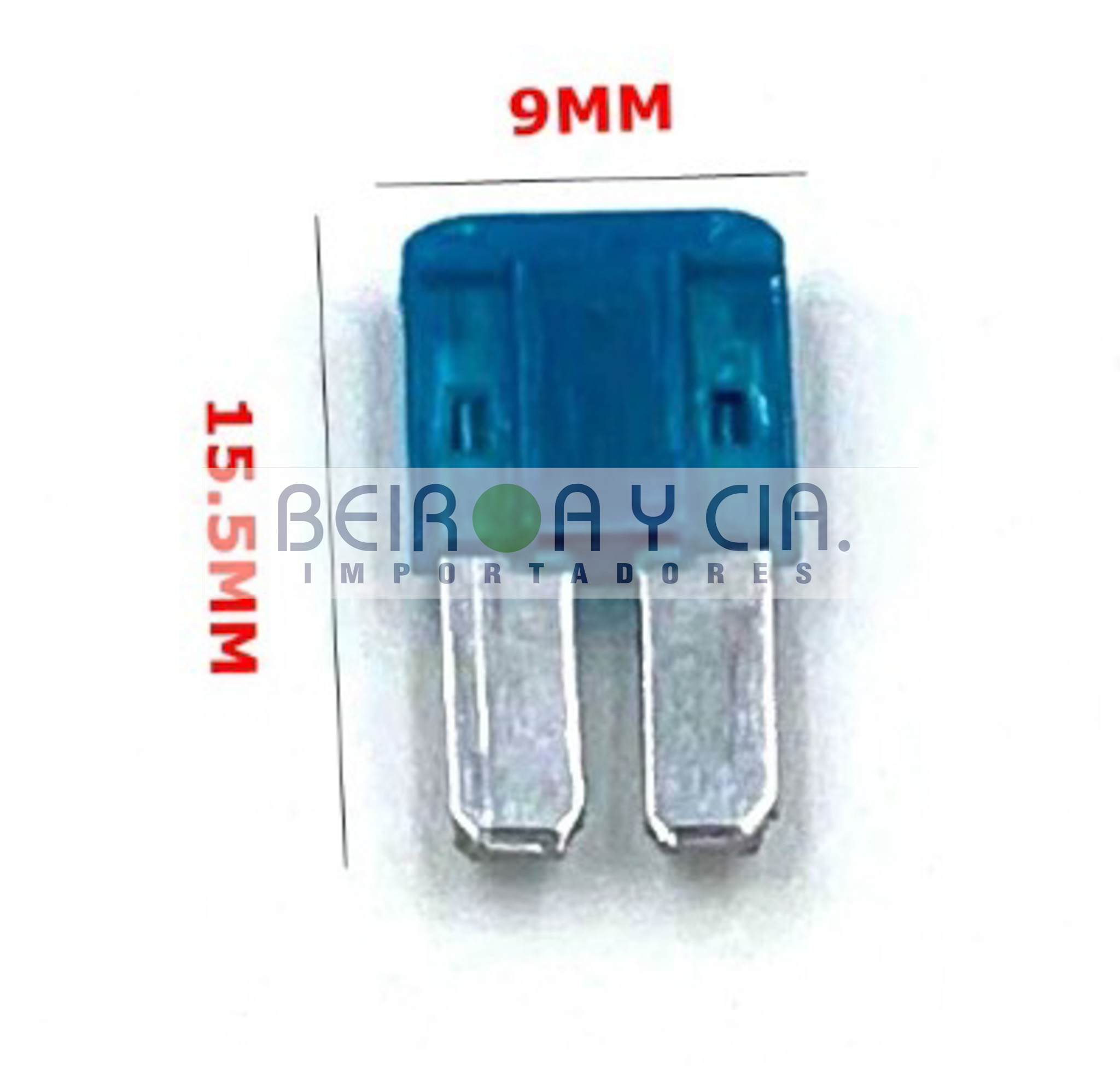 FUSIBLE ENCHUFE MINI PATA LARGA 15 AMP