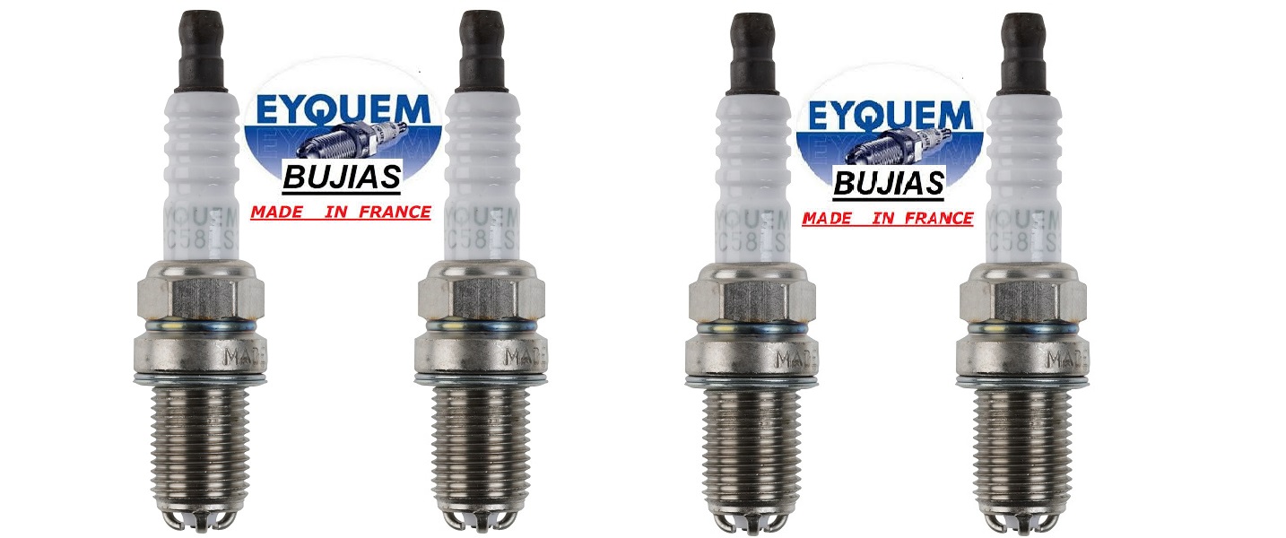 BUJIA EYQUEM CITROEN PEUGEOT 1.9 16V RENAULT 1.8 2.0 16V XU10 3 ELECTRODOS [EYQUEM]