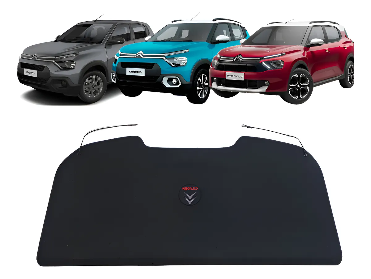 Funda para maletas traseras Citroën C3 2023 2024 2025 Logo Negro