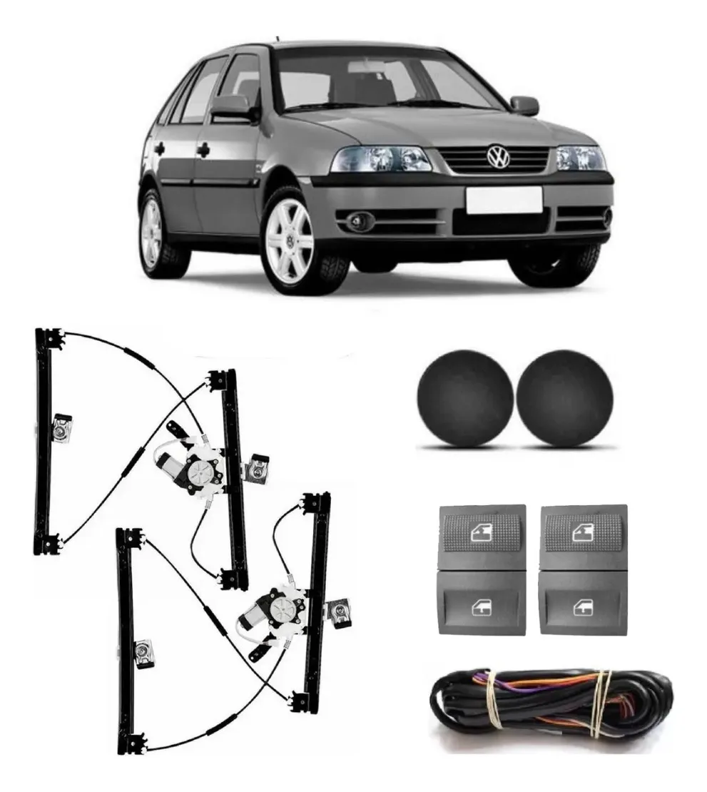 Kit de alzacristales eléctricos delanteros