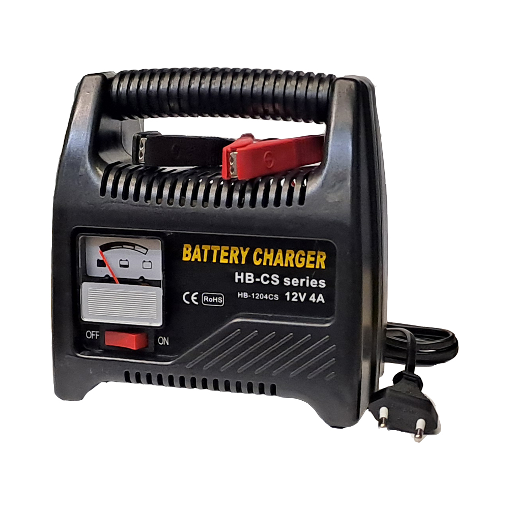 CARGADOR BATERIA - 12V 4AMP CON AMPERIMETRO WESTON