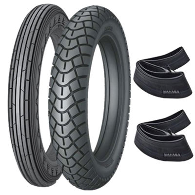 Combo 250-17 Y 80/100-14 X2 c/cámara Nayasa EY061