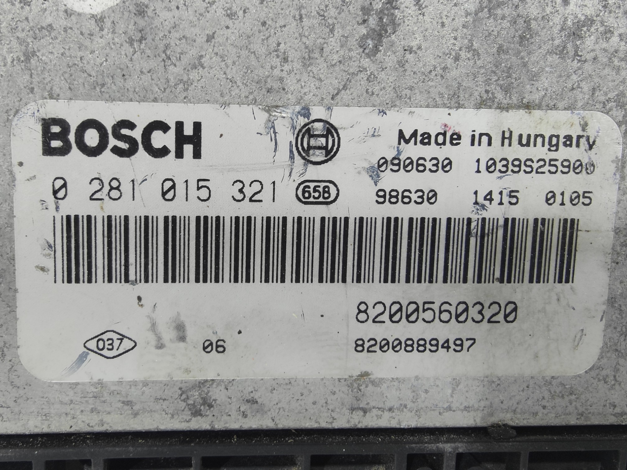 ECU de motor Renault LAGUNA 2.0 DCI , Ref: 8109-K3B1