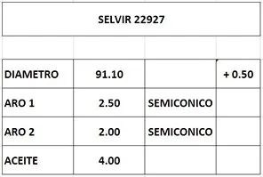 AROS 91.1mm HYUNDAI-MITSUBISHI 2.5TD 0.50 CTI