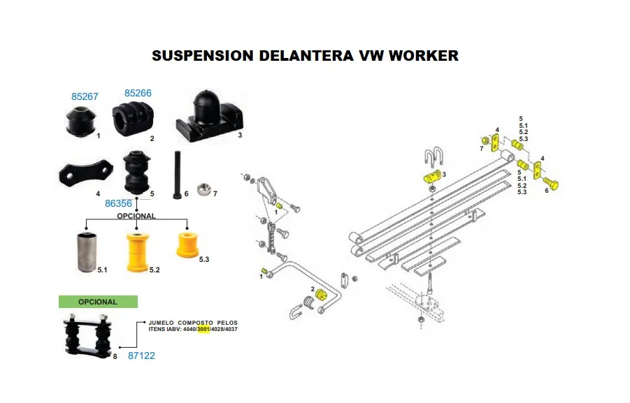 BUJE B/ESTAB DEL VW-FORD (26mm) (B)