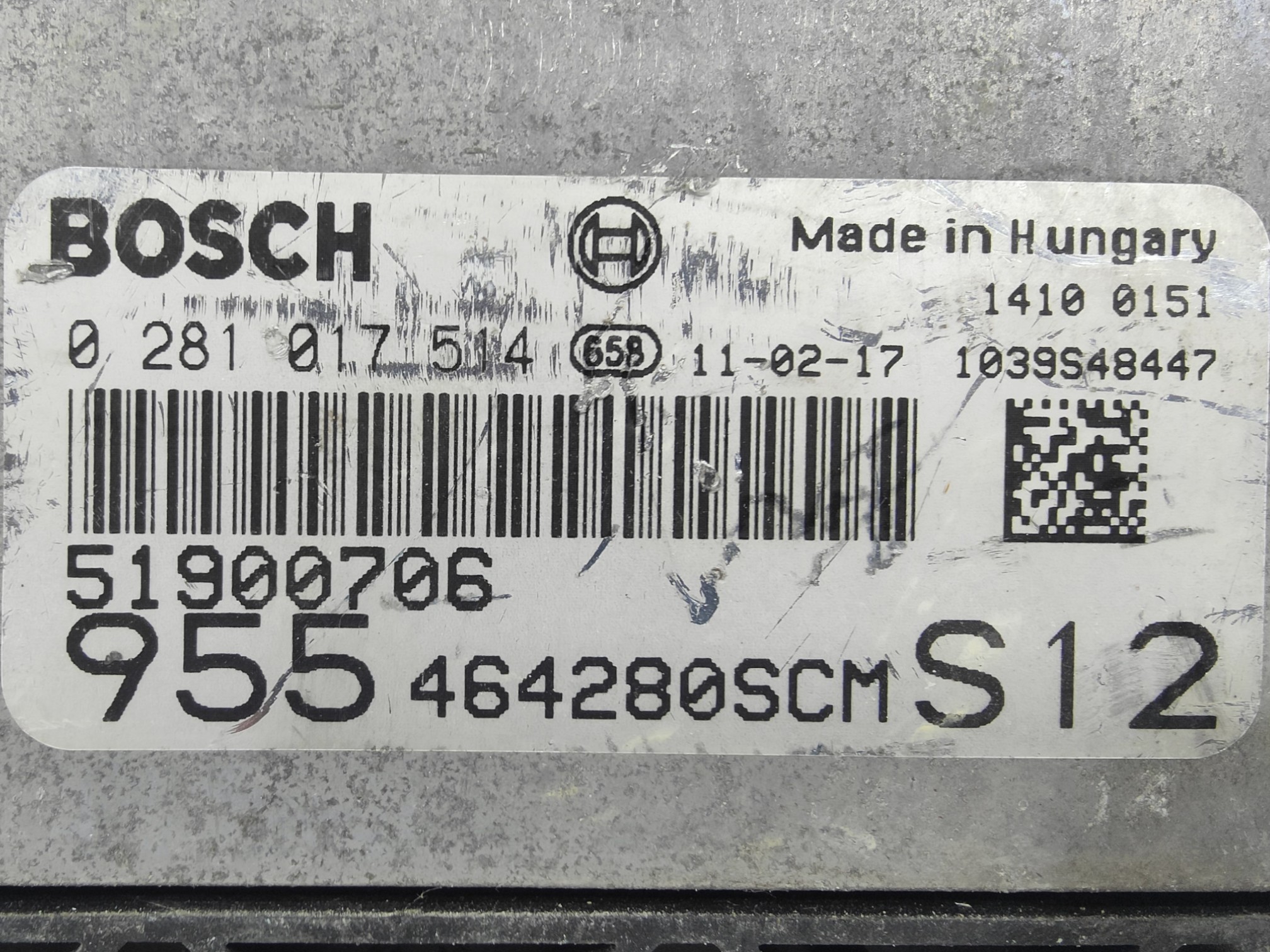 ECU de motor Alfa Romeo Mito 1.6 JTDM 120hp 2011, Ref: 8170-K3C12