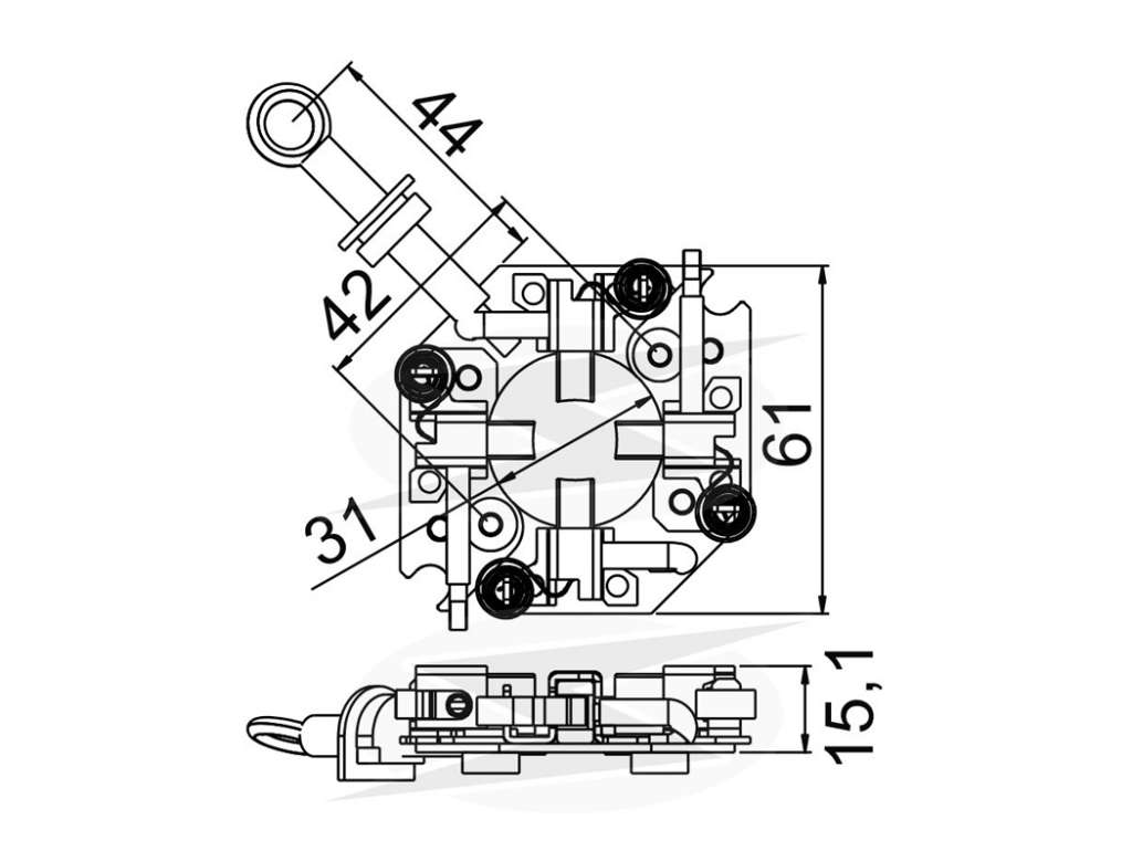 Portacarbón de arranque