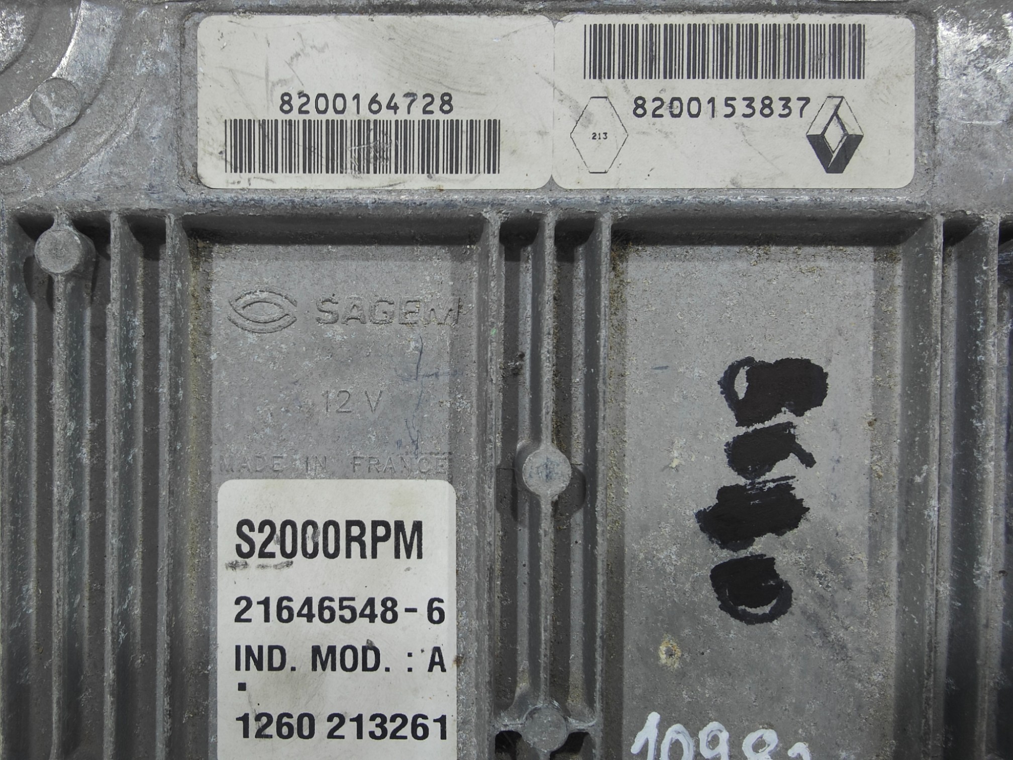 ECU de motor Renault LAGUNA 1.6 , Ref: 10982-K3B11