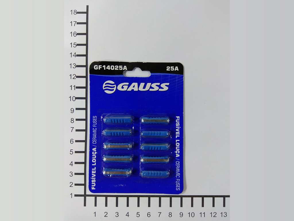 FUSIBLE PORCELANA 25AMP. BLISTER DE 10