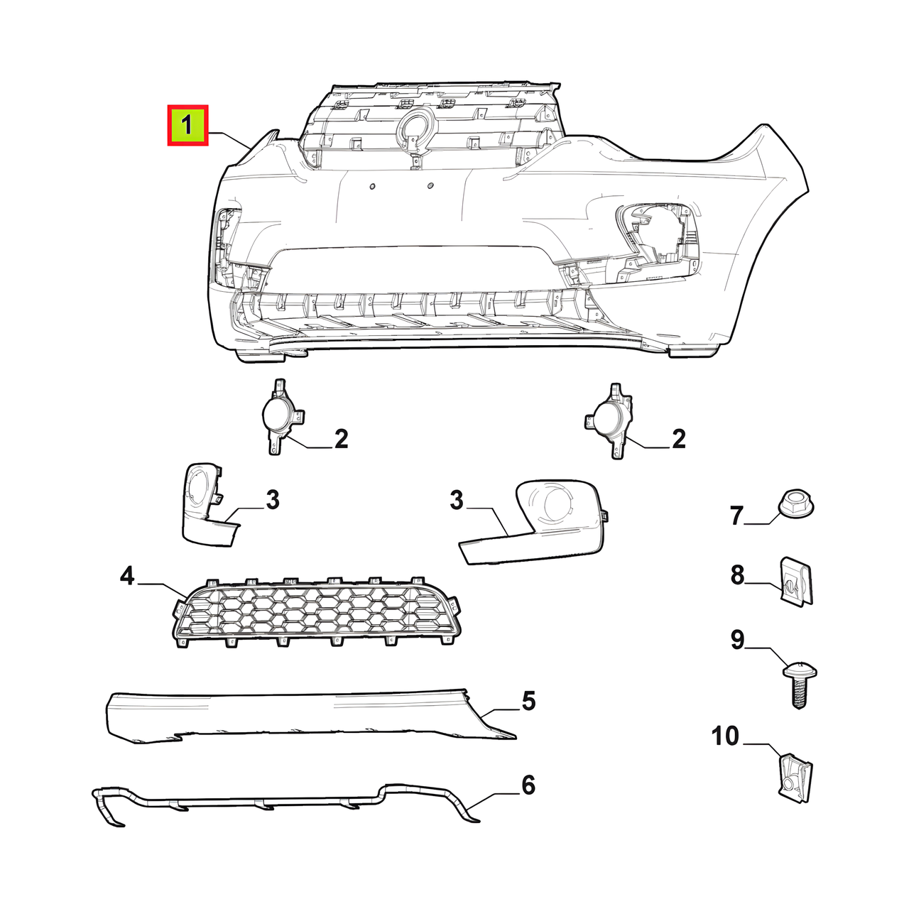 PARAGOLPE DELT. PRIMER -ORIGINAL