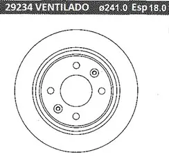 Disco de Freno Delantero para Hyundai i10 y Kia Picanto