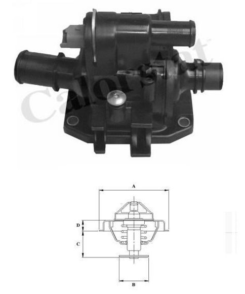 TERMOSTATO P/MOTORES 8HX/8HZDV4/DURATORQ/FJ6 PEUGEOT 206/207