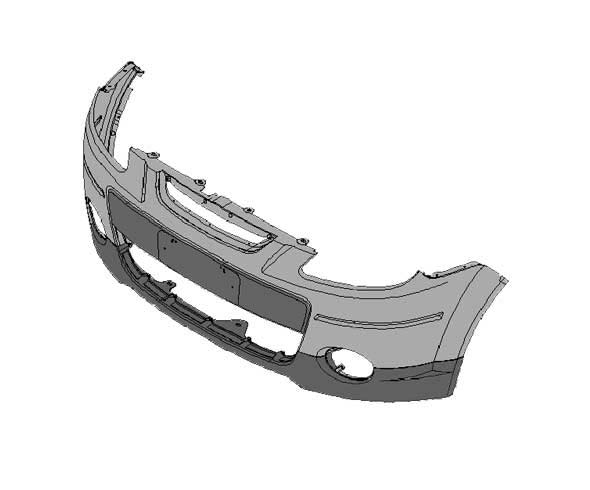 PARAGOLPE DELANTERO C/SPOILER NEGRO (12/)