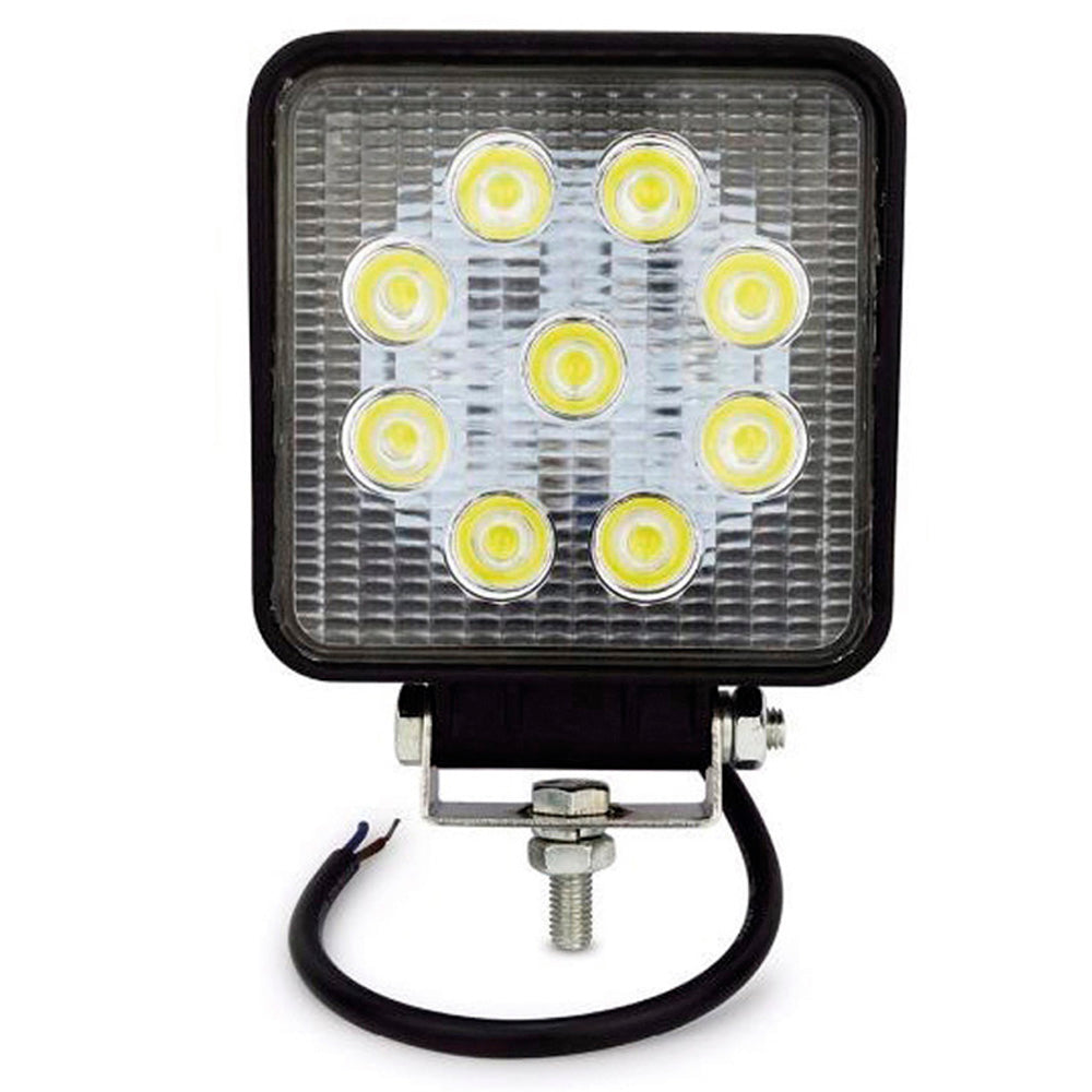 Faro Caminero Cuadrado 9 Led Azul 27W
