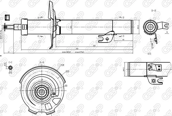 AMORTIGUADOR DEL DER BYD F0 BREME