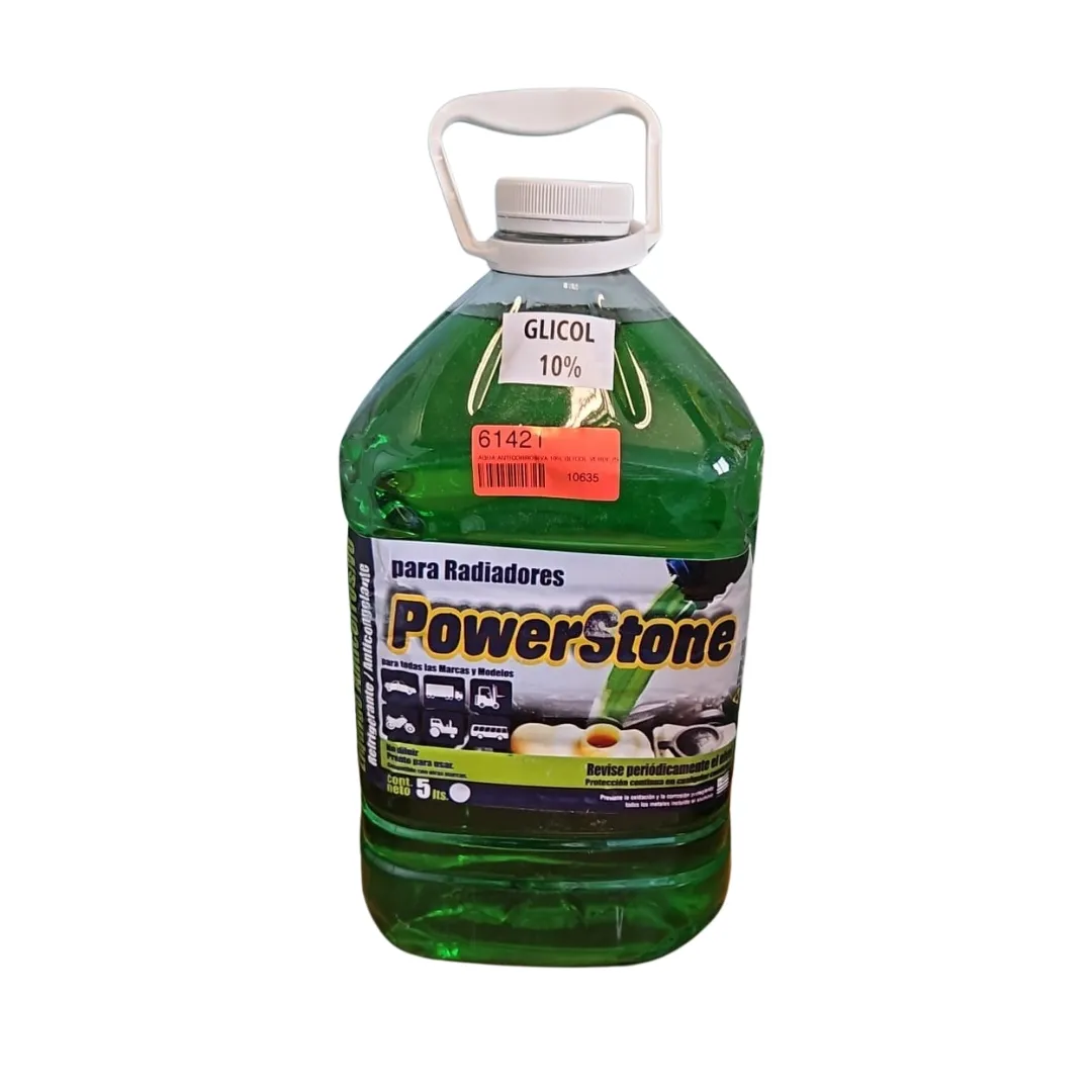 AGUA ANTICORROSIVA 10% GLICOL VERDE (5LT)