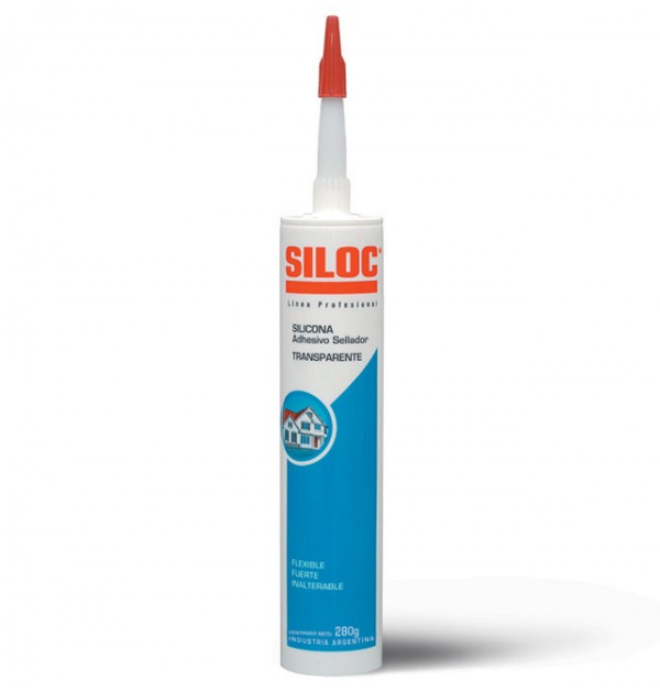 SILICONA SILOC ACETICA TRANSP. 280 GRS.ANTIHONGOS