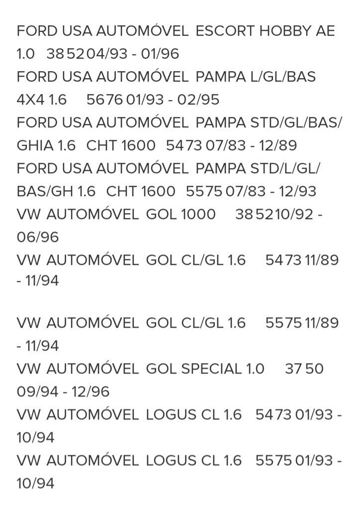 Casquillos Árbol Levas Ford Cht Escort Corcel Gol
