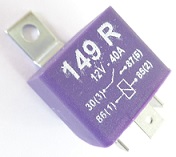 Relay universal reforzado 12V 4 terminales 40A con soporte
