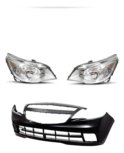 Kit Paragolpe Delantero Con Semiopticas Chevrolet Agile 09