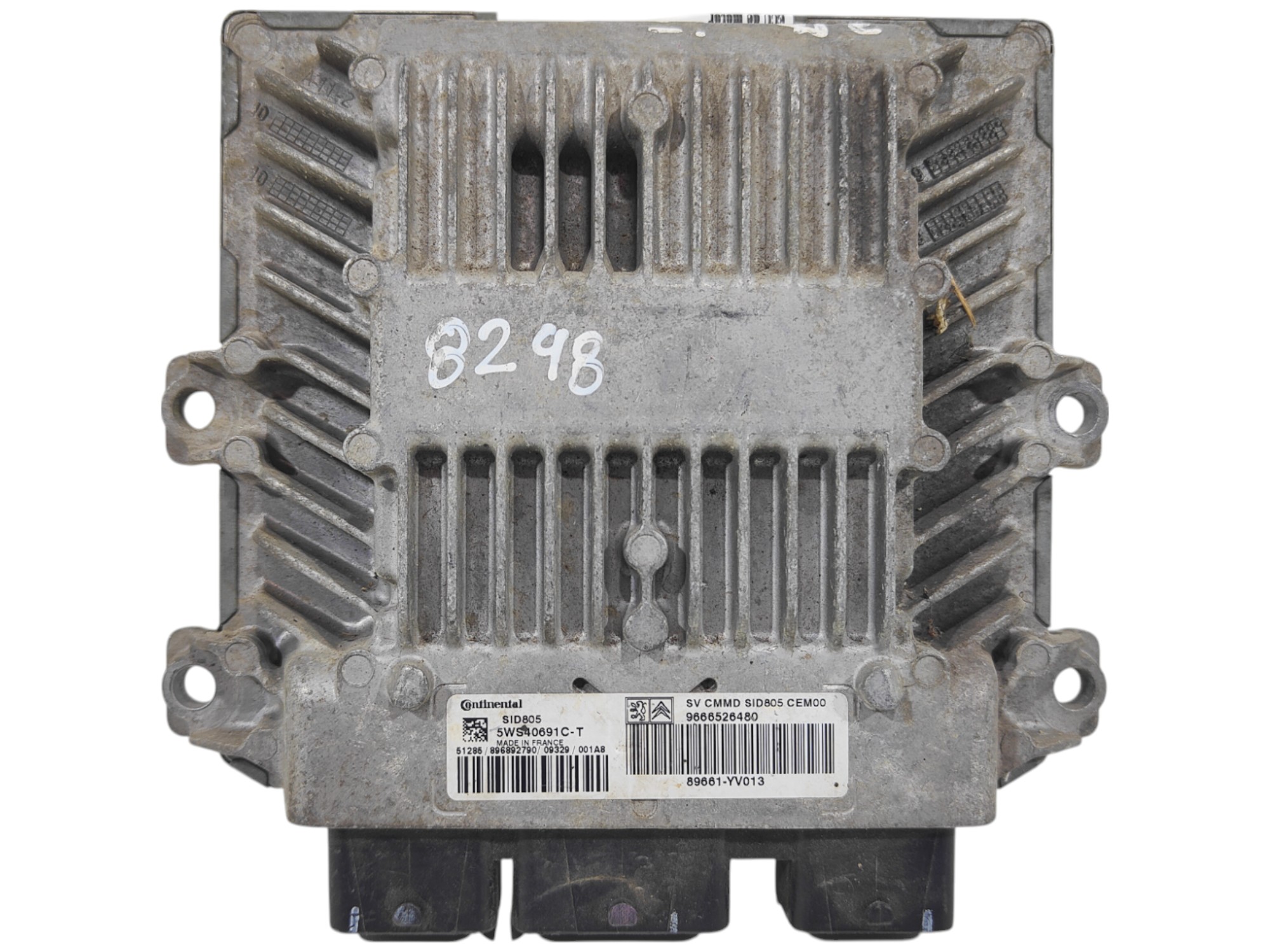 ECU de motor Peugeot 107 1.4 HDI , Ref: 8298-K3B10